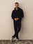 Erkek Lacivert Pamuk Dokulu Regular Fit Sweatshirt 1