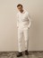 Erkek Ekru Pamuk Dokulu Regular Fit Sweatshirt 1