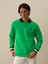 Erkek Yeşil Pamuk Dokulu Regular Fit Sweatshirt 2