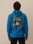 Erkek Mavi Pamuk Dokulu Regular Fit Sweatshirt 4