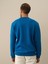 Erkek Mavi Pamuk Dokulu Regular Fit Sweatshirt 3