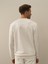 Erkek Ekru Pamuk Dokulu Regular Fit Sweatshirt 3