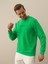 Erkek Yeşil Pamuk Dokulu Regular Fit Sweatshirt 3