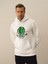 Erkek Kırık Beyaz Pamuk Dokulu Regular Fit Sweatshirt 2