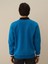 Erkek Mavi Pamuk Dokulu Regular Fit Sweatshirt 3