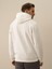 Erkek Kırık Beyaz Pamuk Dokulu Regular Fit Sweatshirt 4