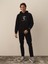 Erkek Siyah Pamuk Dokulu Regular Fit Sweatshirt 1