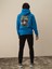 Erkek Mavi Pamuk Dokulu Regular Fit Sweatshirt 5