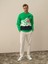 Erkek Yeşil Pamuk Dokulu Regular Fit Sweatshirt 1