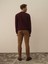 Erkek Bordo Pamuk Dokulu Regular Fit Sweatshirt 4
