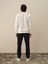Erkek Kırık Beyaz Pamuk Dokulu Regular Fit Sweatshirt 5