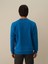 Erkek Mavi Pamuk Dokulu Regular Fit Sweatshirt 3
