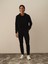 Erkek Siyah Pamuk Dokulu Slim Fit Sweatmont 1