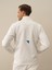 Erkek Kırık Beyaz Pamuk Dokulu Regular Fit Sweatmont 4