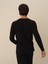 Erkek Siyah Modal Dokulu Slim Fit Uzun Kollu Tişört 3