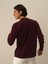 Erkek Bordo Pamuk Dokulu Regular Fit Uzun Kollu Tişört 3