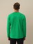 Erkek Yeşil Pamuk Dokulu Regular Fit Uzun Kollu Tişört 4