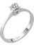 E Renk 0,14 Karat Pırlanta Tektaş Yüzük 0401R0008 1