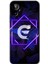 General Mobile 23 Se/gm 23 Se Kılıf Hd Desen Baskılı Arka Kapak - Dark Neon Yaprak G Harfi 1