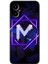 Omix X5 Kılıf Hd Desen Baskılı Arka Kapak - Dark Neon Yaprak M Harfi 1