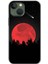 Apple iPhone 13 Kılıf Hd Desen Baskılı Arka Kapak + Kırılmaz Cam - Kanlı Ay 1