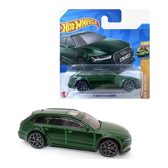 Hot Wheels - Hw Wagons '17 Audi Rs 6 Avant - Yeşil (1/64)