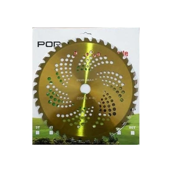 Pormax Tırpan Testere 255X25MM 40T (Sarı)