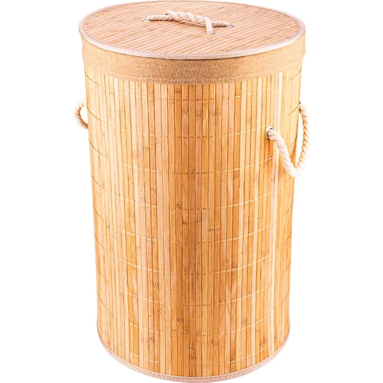Bambum Linen - Çamaşır Sepeti Yuvarlak