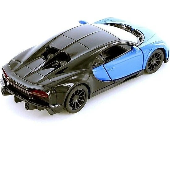 Kinsmart Bugatti Chiron Supersport 1:38 Mavi Çek Bırak Model Araba
