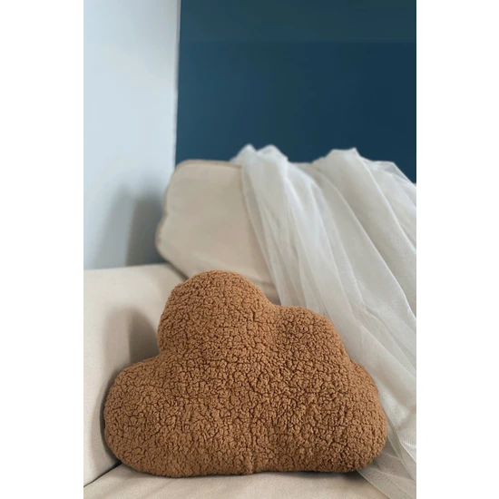 Teddy Design Teddy Bulut Bebek Yastık Midi Boy Kamel Rengi