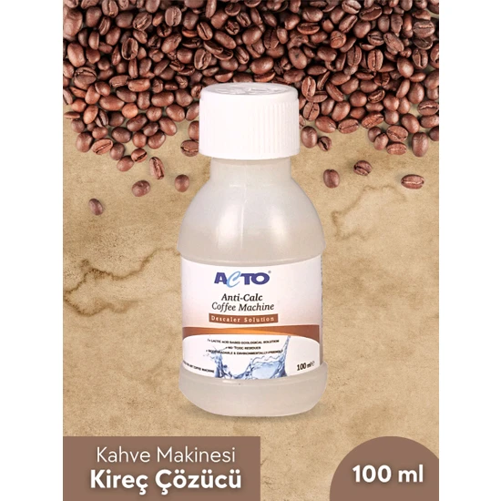 Acto Acto® Antı-Calc 100 ml | Kahve Makinaları Için Sıvı Kireç Çözücü