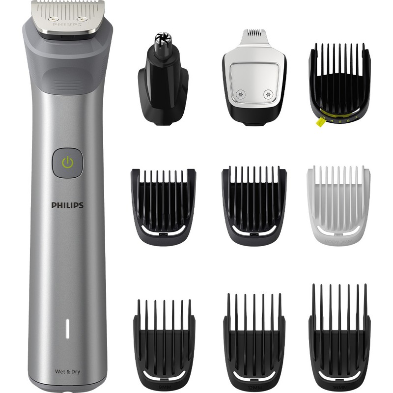 Philips 10'u 1 Arada Erkek Bakım Seti Gri Renkli 120 dk Kullanım Süresi ile Islak/Kuru Kullanım MG5920/15