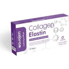 Wovojen Collagen Beauty 30 Tablet Hidrolize  Peptitleri, Hidrolize , Hyaluronik Asit, Resveratrol ve Glutatyon Takviye Edici Gıda