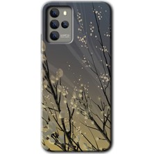 Gramaphone Omix X700 Kılıf Hd Desen Baskılı Arka Kapak + Kırılmaz Cam - Branches Flowers