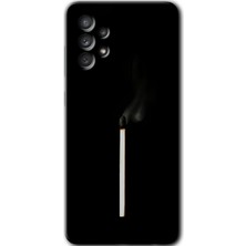 Gramaphone Galaxy A52 Kılıf Hd Desen Baskılı Arka Kapak + Kırılmaz Cam - Sönmüş Kibrit