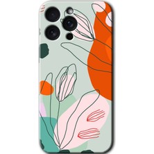 Gramaphone Apple iPhone 15 Pro Max Uyumlu Kılıf Hd Desen Baskılı Arka Kapak - Vektör Çiçekler