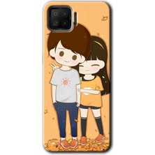 Gramaphone Oppo A73 Kılıf Hd Desen Baskılı Arka Kapak + Kırılmaz Cam - Şıpsevdi Çift