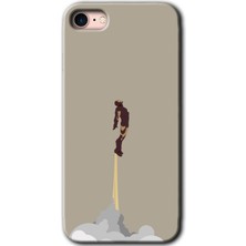 Gramaphone Apple iPhone 7 Kılıf Hd Desen Baskılı Arka Kapak + Kırılmaz Cam - Ironman-Airport
