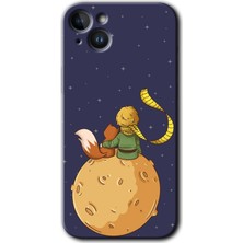Gramaphone Apple iPhone 14 Plus Kılıf Hd Desen Baskılı Arka Kapak + Kırılmaz Cam - Küçük Prens