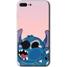 Gramaphone Apple iPhone 7 Plus Kılıf Hd Desen Baskılı Arka Kapak + Kırılmaz Cam - Stitch