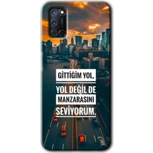 Gramaphone Oppo A52 Kılıf Hd Desen Baskılı Arka Kapak + Kırılmaz Cam - Manzara Seviyorum