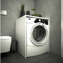 Çamaşır Makinası Alt Dolabı Kapaksız 2 RAFLI -Mdf-  mo13