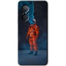 Gramaphone Huawei Nova 9 Se Kılıf Hd Desen Baskılı Arka Kapak - Smoke Astronot