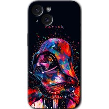 Gramaphone Apple iPhone 15 Uyumlu Kılıf Hd Desen Baskılı Arka Kapak - Father Vader