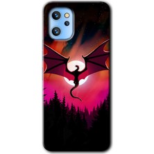 Gramaphone Reeder S19 Max Pro Kılıf Hd Desen Baskılı Arka Kapak + Kırılmaz Cam - Dragon Night