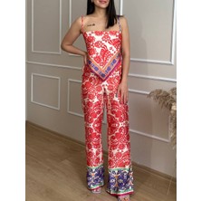 Nidi Store Çok Renkli Şal Desenli Takım