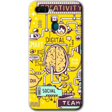 Gramaphone Oppo A5S Kılıf Hd Desen Baskılı Arka Kapak + Kırılmaz Cam - Smart 2