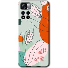 Gramaphone Redmi Note 11 Pro Plus 5g Kılıf Hd Desen Baskılı Arka Kapak + Kırılmaz Cam - Vektör Çiçekler