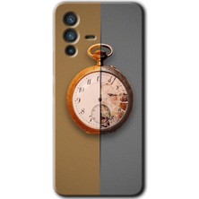 Gramaphone Vivo V23 5g Kılıf Hd Desen Baskılı Arka Kapak - Clocks Artwork