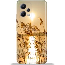 Cupcase Xiaomi Redmi Note 12 5g Kılıf Esnek Silikon Kamera Koruma 4K Desenli Özel Tasarım - Günbatımı 90